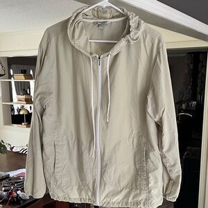 Light Beige Windbreaker Jacket